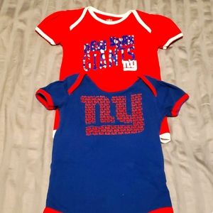 NY Giants onesie